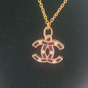 Chanel Gold and Black Pendant